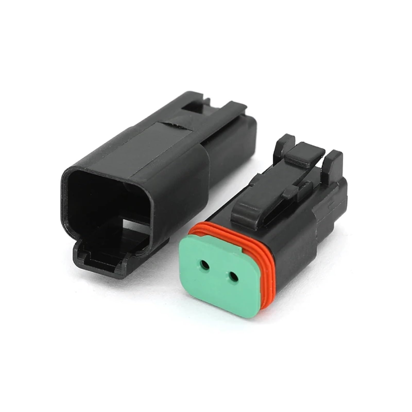 UHNYTRV Wasserdichter Kabel/die deutsche DT-Serie, Stecker/Auto 2 Pin, Zusatzterminal, schwarz, DT06-2S-E004(Female Set) von UHNYTRV