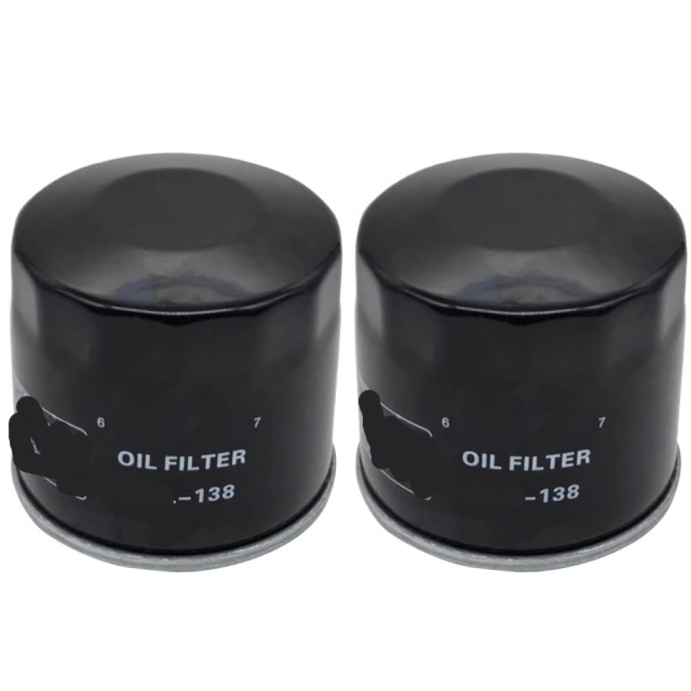 Performance-Ölfilter, kompatibel mit 650 ABS 2015, DL1000 DL 1000 2002–2013, DL650 DL 650 650 2004–2015(2 Pieces) von UHRMZA