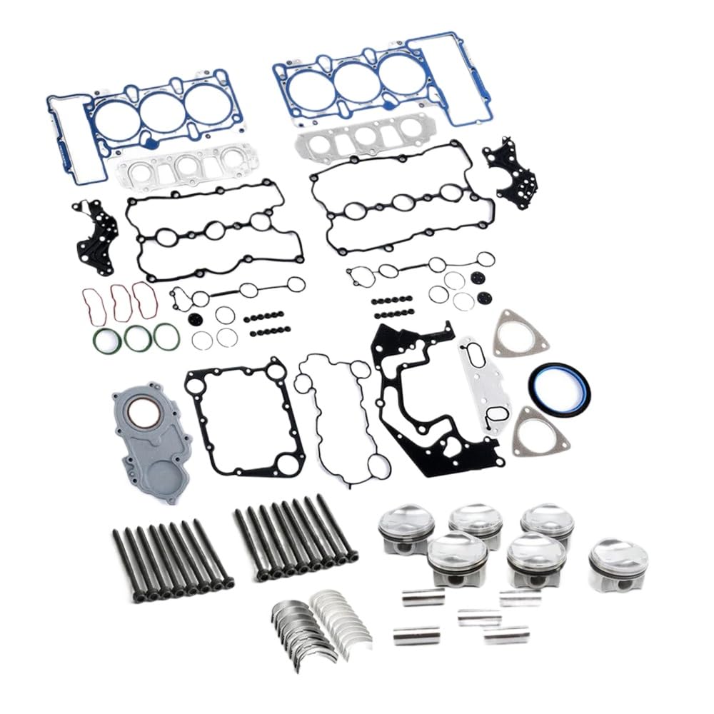 3.0 Motorkolben- und Dichtungsüberholungs-Umbausatz, kompatibel mit den Modellen A4 A5 A6 A7 A8 S4 S5 SQ5 Q5 Q7 06E105561AC 06E105591AC 06E105561AB von UHSTJW