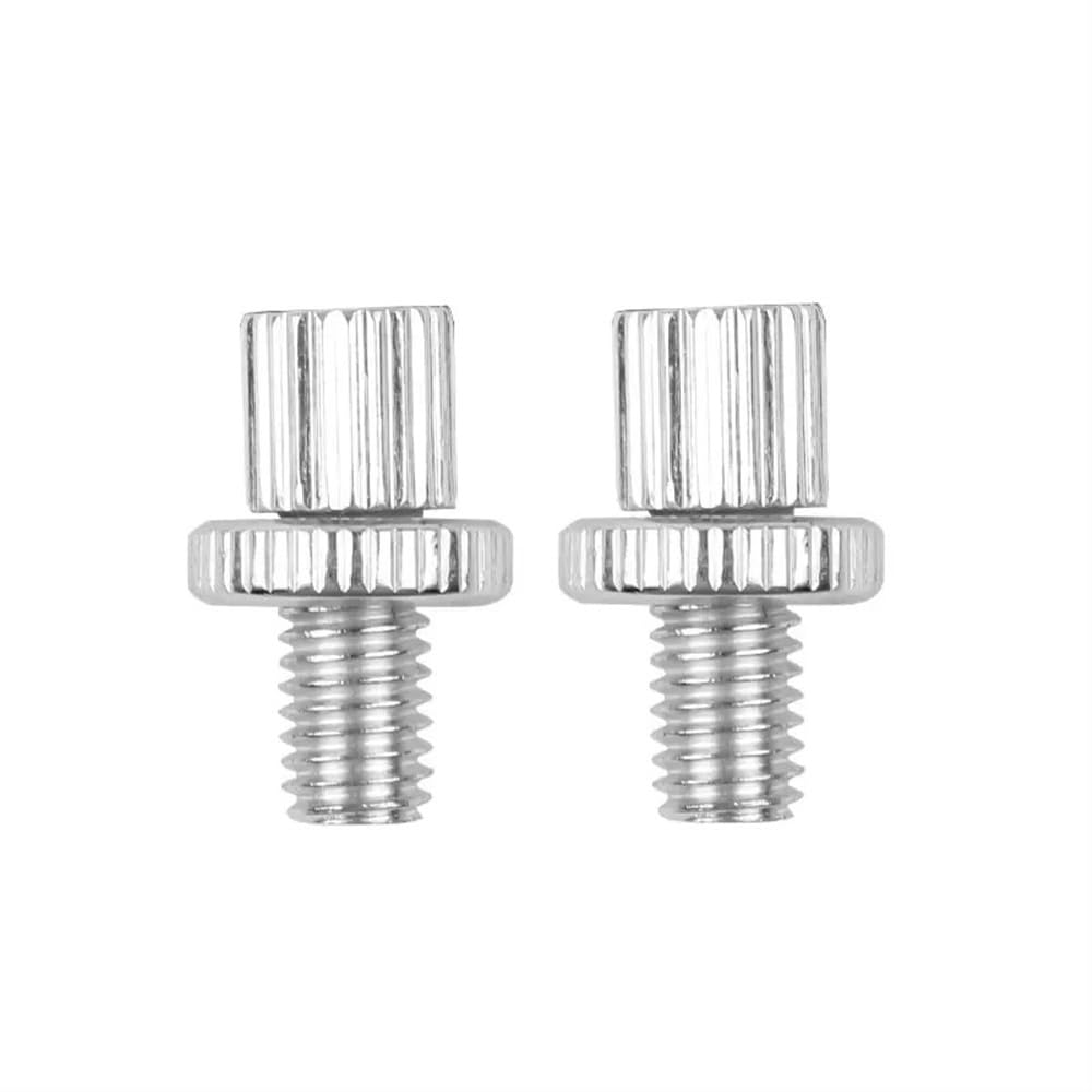 8 mm Silberne Aluminium-Kupplungsbremsen-Einstellschraube, kompatibel mit Mehreren Motorradteilen von Cafe Racer-Modellen(2PCS) von UHSTJW