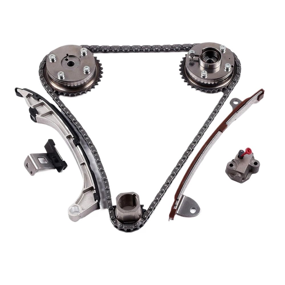 Steuerkettensatz-Set Kompatibel mit 2,5 l, 2,7 l, 2AR-FE und 1AR-FE-Motoren, kompatibel mit 08–18 NX300H RX270 von UHSTJW