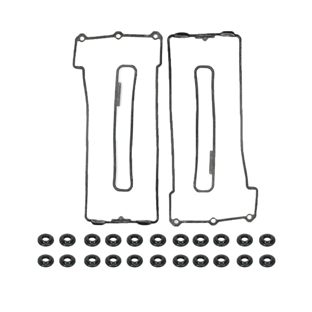 Ventildeckeldichtungssatz links rechts mit 22 Unterlegscheiben Kompatibel mit E34 E39 E32 E38 Modelle M60 M62 Motor 11129069871 11129069872 von UHSTJW