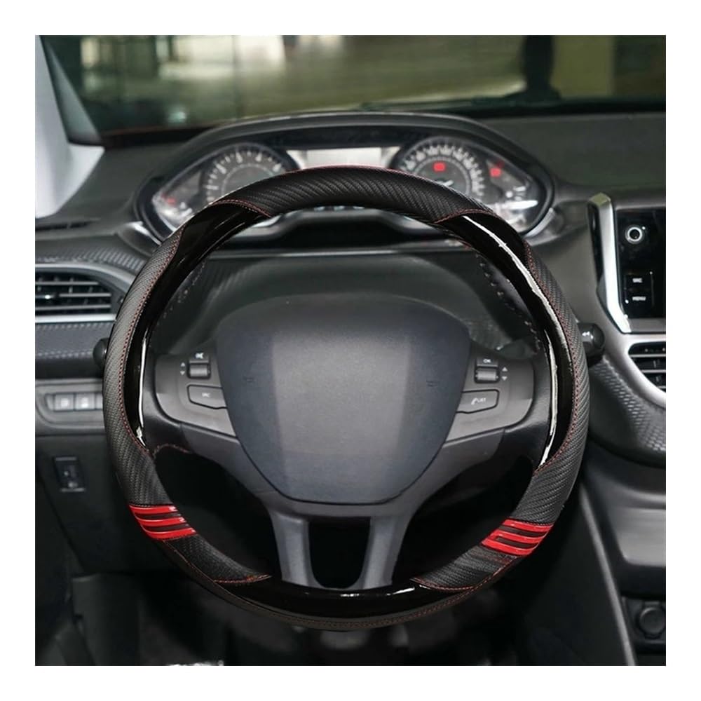 Lenkradabdeckung Auto-Lenkradabdeckung, für Peugeot 208 2012~2018 für Peugeot 308 2014~2021 für 2008 2013~2018 Auto-Lenkradabdeckung von UIBHGVFG