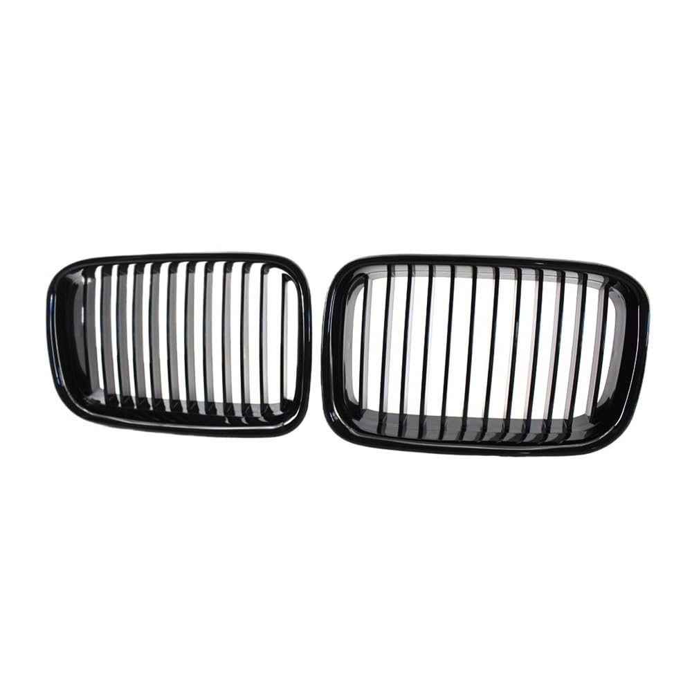 Sport Kühlergrill Schwarzer Kühlergrill ABS vorne Ersatz-Haubengrill für E36 318i 323i 325i 320i 328i 1994–1996 Lamellen Kühlergrill von UIBHGVFG