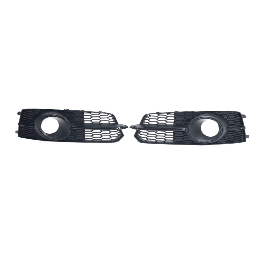 UIBHGVFG Sport Kühlergrill 1 Paar Auto Front Stoßstange Nebel Licht Lampe Abdeckung Grille Grill Mit Acc Loch FÜR A6 FÜR C7 FÜR S-LINE 2015-2017 Auto Zubehör Lamellen Kühlergrill von UIBHGVFG