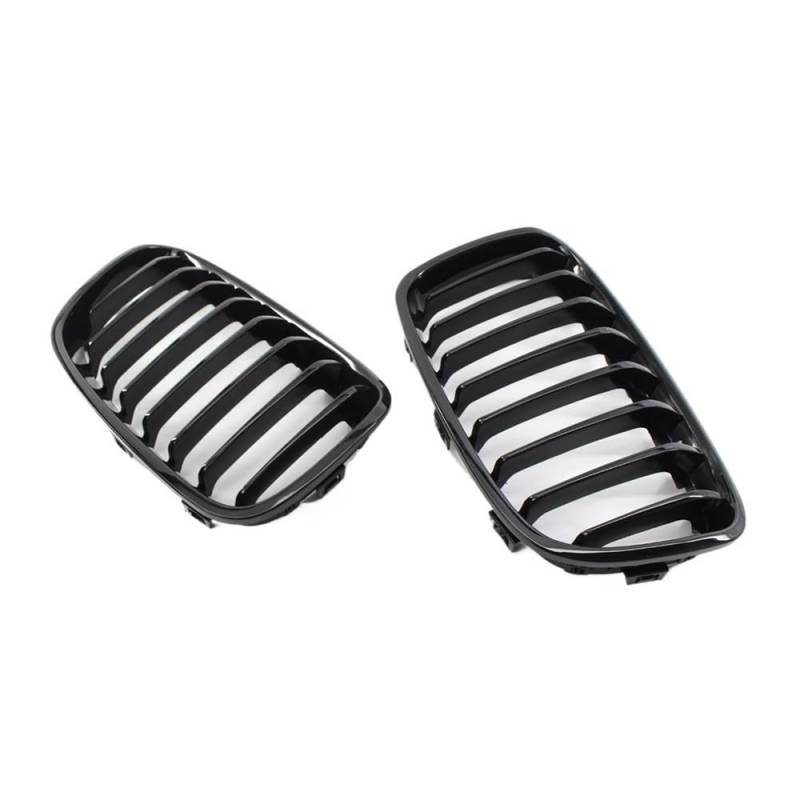 UIBHGVFG Sport Kühlergrill 1 Paar Grill Auto Frontstoßstangengrill Ersatzgitter Für 1er F20 F21 116i 118i 2012–2014 Lamellen Kühlergrill von UIBHGVFG