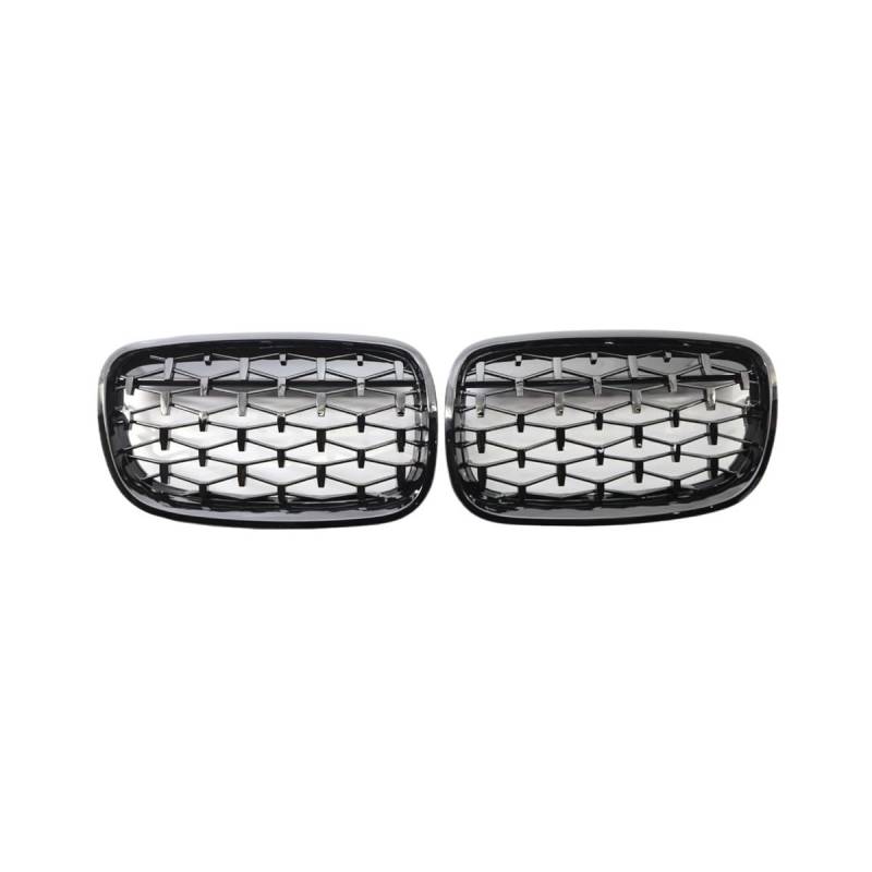 UIBHGVFG Sport Kühlergrill 1 Paar Meteor Style Frontstoßstangengrill Ersatz Für E70 E71 E72 X5 X6 2007–2013 Auto-Styling Lamellen Kühlergrill von UIBHGVFG