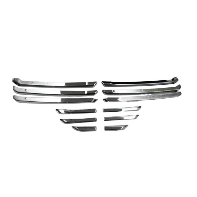 UIBHGVFG Sport Kühlergrill 12 stücke ABS Kunststoff Auto Vorne Mitte Grille Abdeckung Grill Trim Für Mazda 3 M3 Für Axela 2017 2018 Auto zubehör Lamellen Kühlergrill von UIBHGVFG