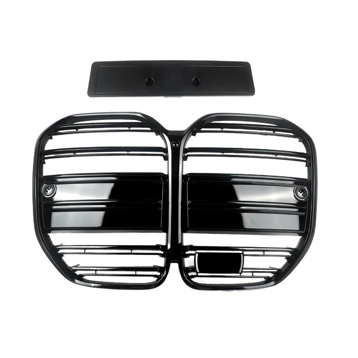 UIBHGVFG Sport Kühlergrill 1Pcs FÜR 4er G22 G23 2021-2023 2 Tür Grill Grille Glanz Schwarz Auto Zubehör Auto kühlergrill Abdeckungen Lamellen Kühlergrill von UIBHGVFG