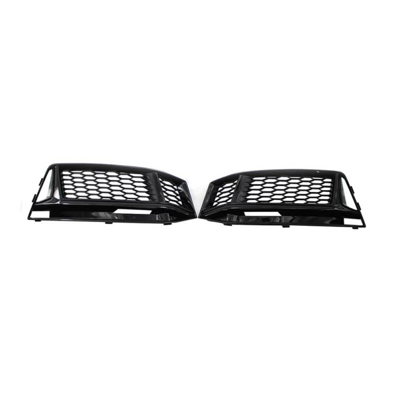 UIBHGVFG Sport Kühlergrill 2 Stück Auto Links Rechts Vorne Honeycomb Mesh Unterstoßstange Nebelgitter Gitterabdeckung Für S4 A4 B9 S-LINE 2016–2018 Lamellen Kühlergrill von UIBHGVFG