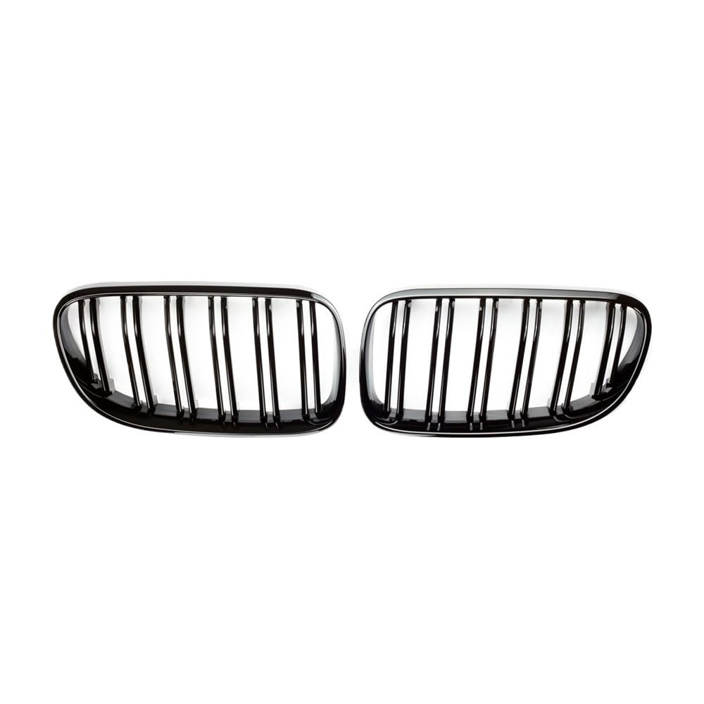 UIBHGVFG Sport Kühlergrill 2 Stück Auto-Stil Glänzend Schwarz Vorne Doppellamellengrill Für 3er E92 E93 328I 335I Coupe LCI 2010–2013 Lamellen Kühlergrill von UIBHGVFG