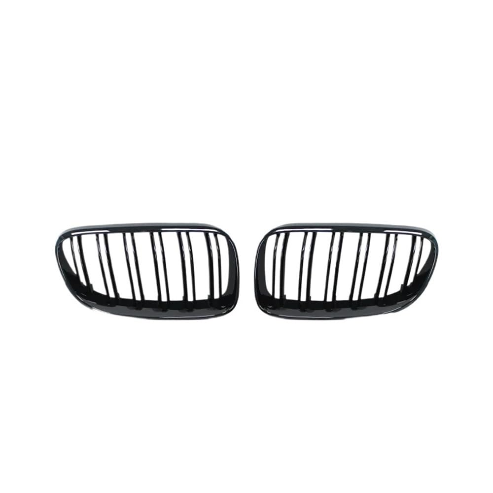 UIBHGVFG Sport Kühlergrill 2 Stücke Auto Stil Schwarz Front Doppel Lamellen Grill Grille FÜR 3 Serie E92 E93 328I 335I Coupe LCI 2010-2013 Lamellen Kühlergrill von UIBHGVFG