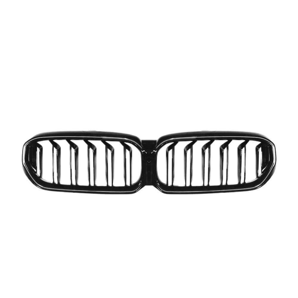 UIBHGVFG Sport Kühlergrill 2PCS Auto Front Mesh Grille Mit Weiß EIS Blau Licht Grille Für 5er G30 2021-2024 Auto Grille Einsätze Trim Abdeckung Lamellen Kühlergrill von UIBHGVFG