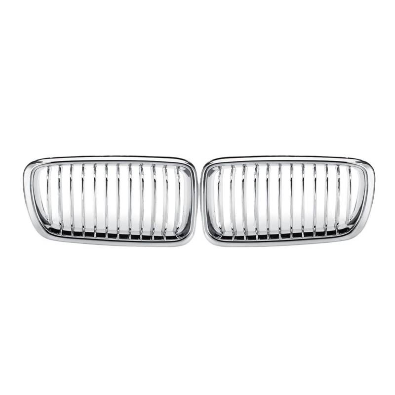 UIBHGVFG Sport Kühlergrill 4-türiges Frontstoßstangengitter, Grillhaube, Netz, Einzeln Für 7er E38 730IL 735I 725Tds 728I 750I Limousine 1996–2001 Lamellen Kühlergrill von UIBHGVFG