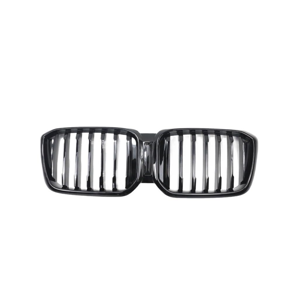 UIBHGVFG Sport Kühlergrill ABS Auto Styling Glanz Schwarz Frontschürze Grills Frontgrill Zubehör FÜR X3 X4 G01 G02 2022 + Lamellen Kühlergrill von UIBHGVFG