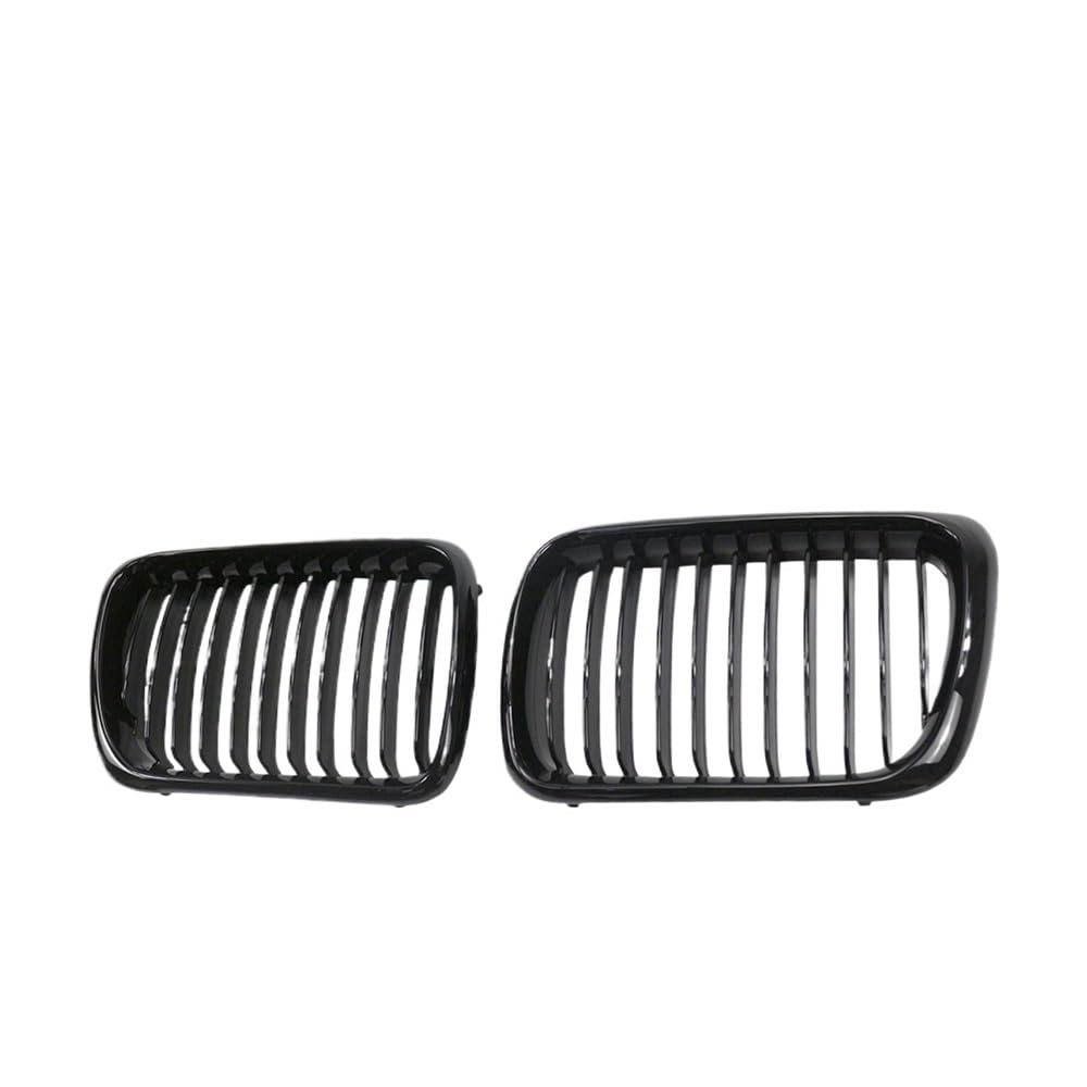 UIBHGVFG Sport Kühlergrill ABS Frontgrill Ersatzhaubengrill Mattschwarz 1-zeilige Lamelle Für 3er E36 M3 318I 323I 328I 1997–1999 Lamellen Kühlergrill von UIBHGVFG