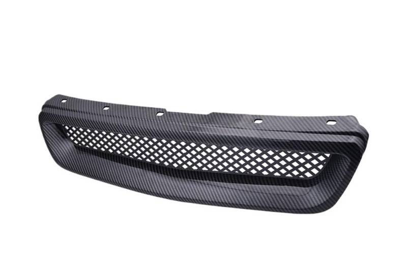 UIBHGVFG Sport Kühlergrill Auto Carbon Fiber Mesh ABS Front Hood Grille Grill FÜR Civic EJ EK JDM FÜR Type R 1996-1998 Lamellen Kühlergrill von UIBHGVFG