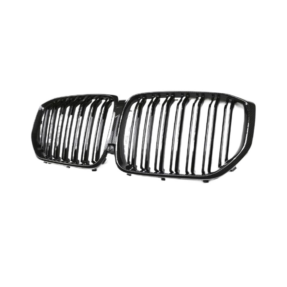 UIBHGVFG Sport Kühlergrill Auto Front Grill Für X5 Für G05 2019-2023 + Grillez Grills Glanz/Matt Schwarz Grille Auto Zubehör Einzelne Linie Lamellen Kühlergrill von UIBHGVFG