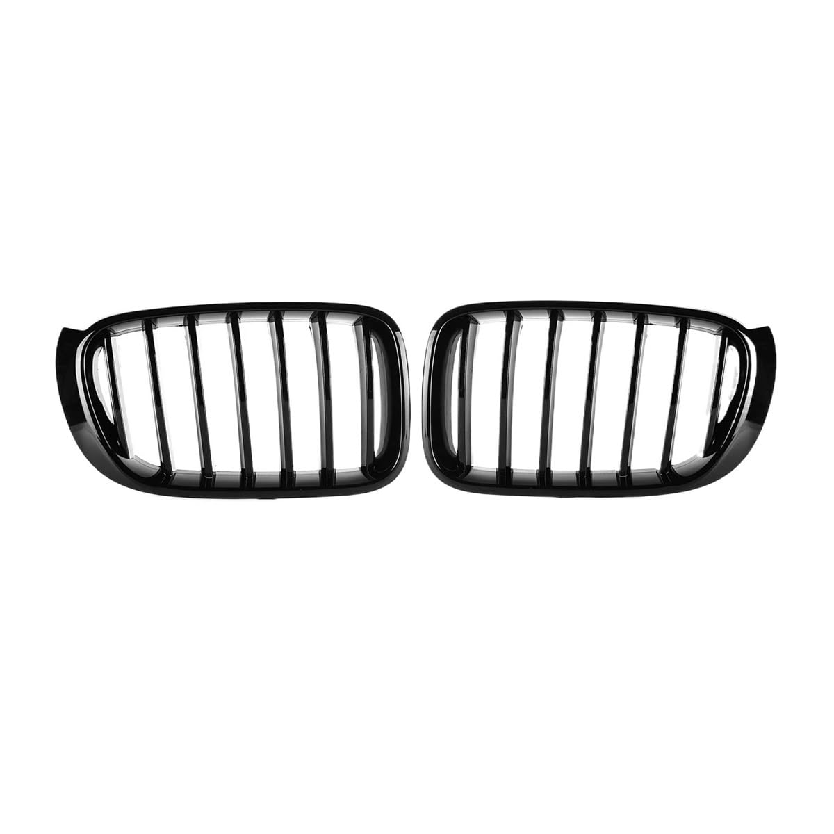 UIBHGVFG Sport Kühlergrill Auto Front Sport Grill Grille Glänzend Für X3 F25 X4 F26 2014-2017 Single Line Lamellen Ersatz Stoßstange Grills Lamellen Kühlergrill von UIBHGVFG