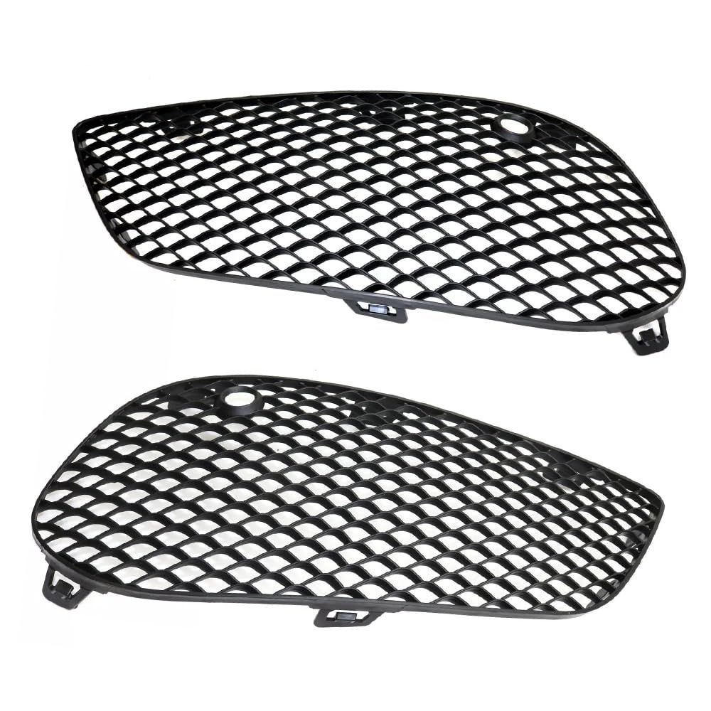 UIBHGVFG Sport Kühlergrill Auto Front Stoßstange Nebel Licht Abdeckung Lünette Grille Für Benz C300 C43 AMG Strukturierte 2015-2018 2058852623 2058852523 Lamellen Kühlergrill von UIBHGVFG