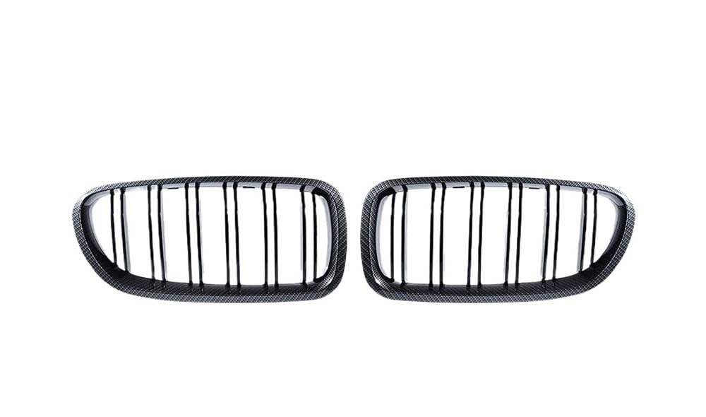 UIBHGVFG Sport Kühlergrill Auto-Frontgrill Für 5er F10 F11 F18 520d 530d 540i 2010–2016, Doppellamellengrill Lamellen Kühlergrill von UIBHGVFG