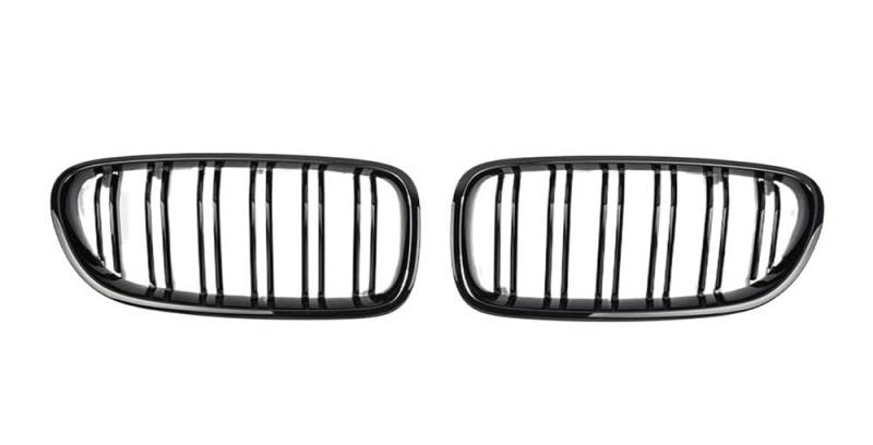 UIBHGVFG Sport Kühlergrill Auto-Frontgrill Für 5er F10 F11 F18 520d 530d 540i 2010–2016, Doppellamellengrill Lamellen Kühlergrill von UIBHGVFG