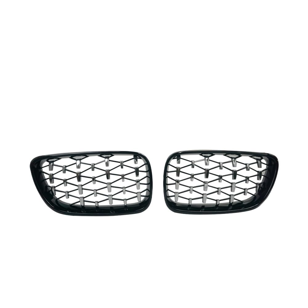 UIBHGVFG Sport Kühlergrill Auto Frontgrill Grill Silber Gitter Zubehör Für 2er F22 F23 F87 M2 2014-2019 Grill Mesh Grille Lamellen Kühlergrill von UIBHGVFG