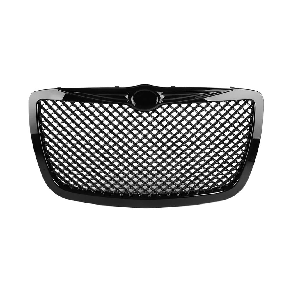 UIBHGVFG Sport Kühlergrill Auto-Frontgrills Für Chrysler 300 300C Touring 2004–2010, Schwarzer Haubengrill, Netzgitter BX101088 Lamellen Kühlergrill von UIBHGVFG