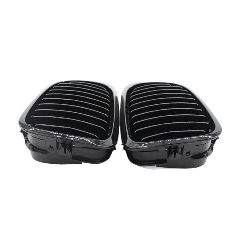 UIBHGVFG Sport Kühlergrill Auto-Frontngrill, Schwarz, Matt, Glänzend, Für E46 2-türiges Coupé-Cabriolet Vor Facelift 1999–2002 Lamellen Kühlergrill von UIBHGVFG