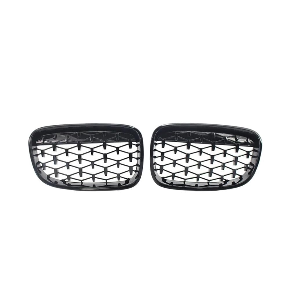 UIBHGVFG Sport Kühlergrill Auto Frontstoßstange Diamonds Sytle Grilles Grill Für 1er F20 F21 LCI 120i 2012–2014 Doppellamellengrill Lamellen Kühlergrill von UIBHGVFG