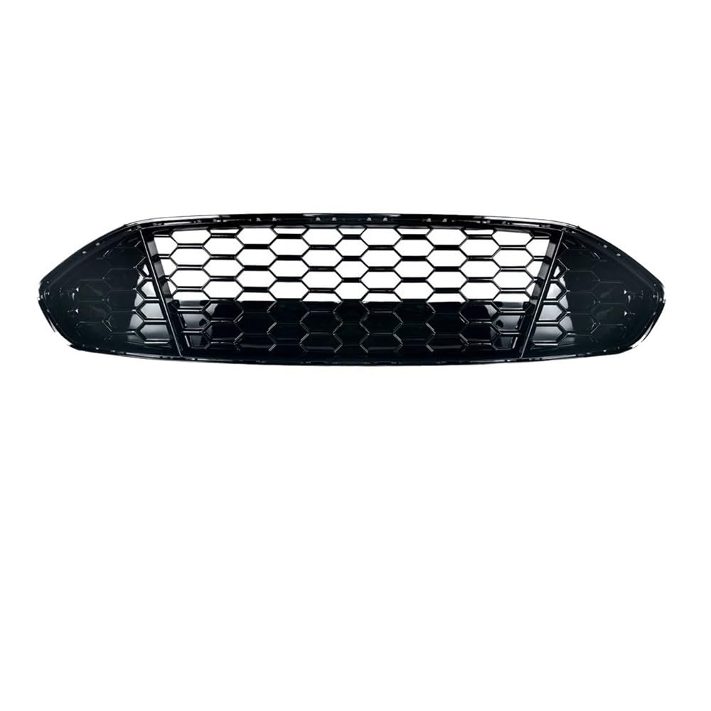 UIBHGVFG Sport Kühlergrill Auto-Frontstoßstangen-Mittelgrill, Waben-Hex-Netz, Glänzend Schwarz, Oberer Grill Für Ford Für Fusion Für Mondeo 2013–2016 Lamellen Kühlergrill von UIBHGVFG