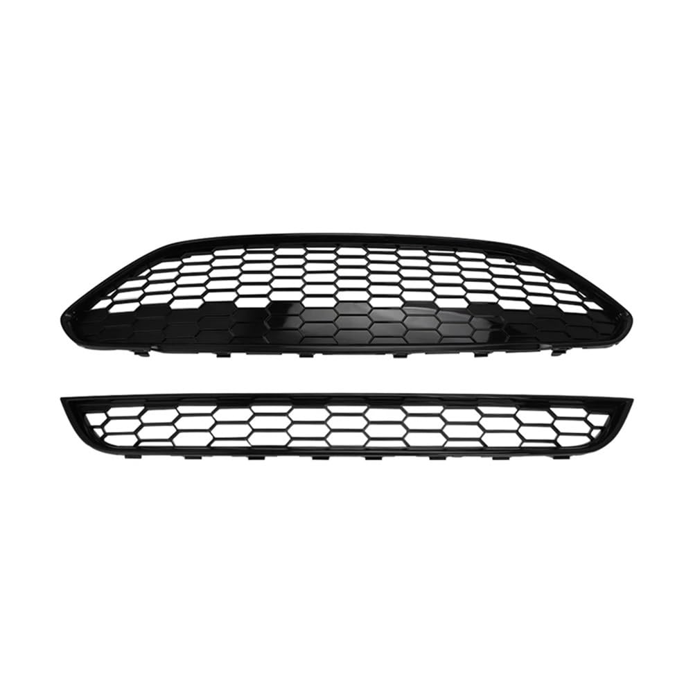 UIBHGVFG Sport Kühlergrill Auto-Frontstoßstangen-Mittelgrill 1778260 Für Ford Für Fiesta Zetec-S MK7 JA8 2013–2017 Frontgrills Sportliche Grillabdeckung Lamellen Kühlergrill von UIBHGVFG