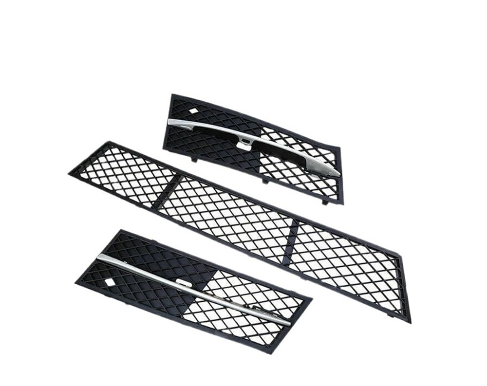 UIBHGVFG Sport Kühlergrill Auto-Frontstoßstangen-Untergrill-Set Mitte Links rechts für 5er F10 F11 2010–2013 51117200699 51117200700 51117285950 Lamellen Kühlergrill von UIBHGVFG