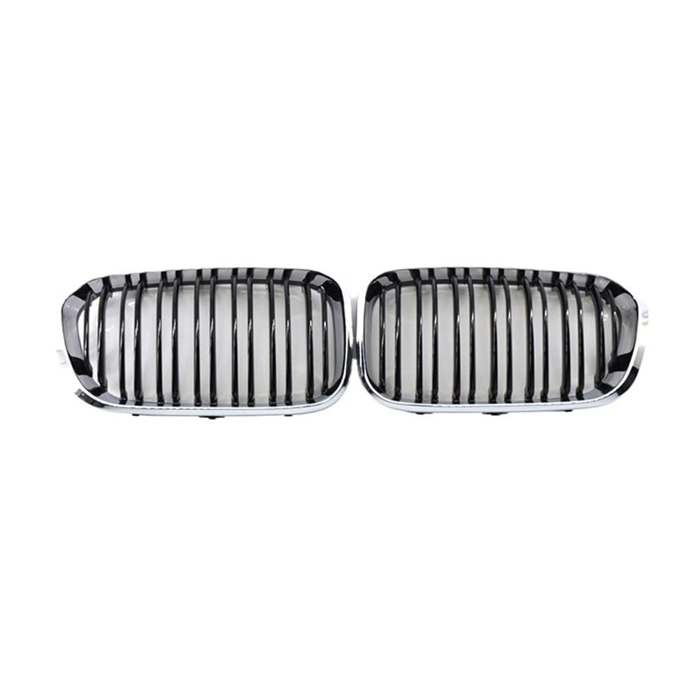 UIBHGVFG Sport Kühlergrill Auto-Frontstoßstangengitter, Grill Für 1er F20 F21 LCI 120i 2015–2018, Doppellamellen-Ersatzgitter Lamellen Kühlergrill von UIBHGVFG