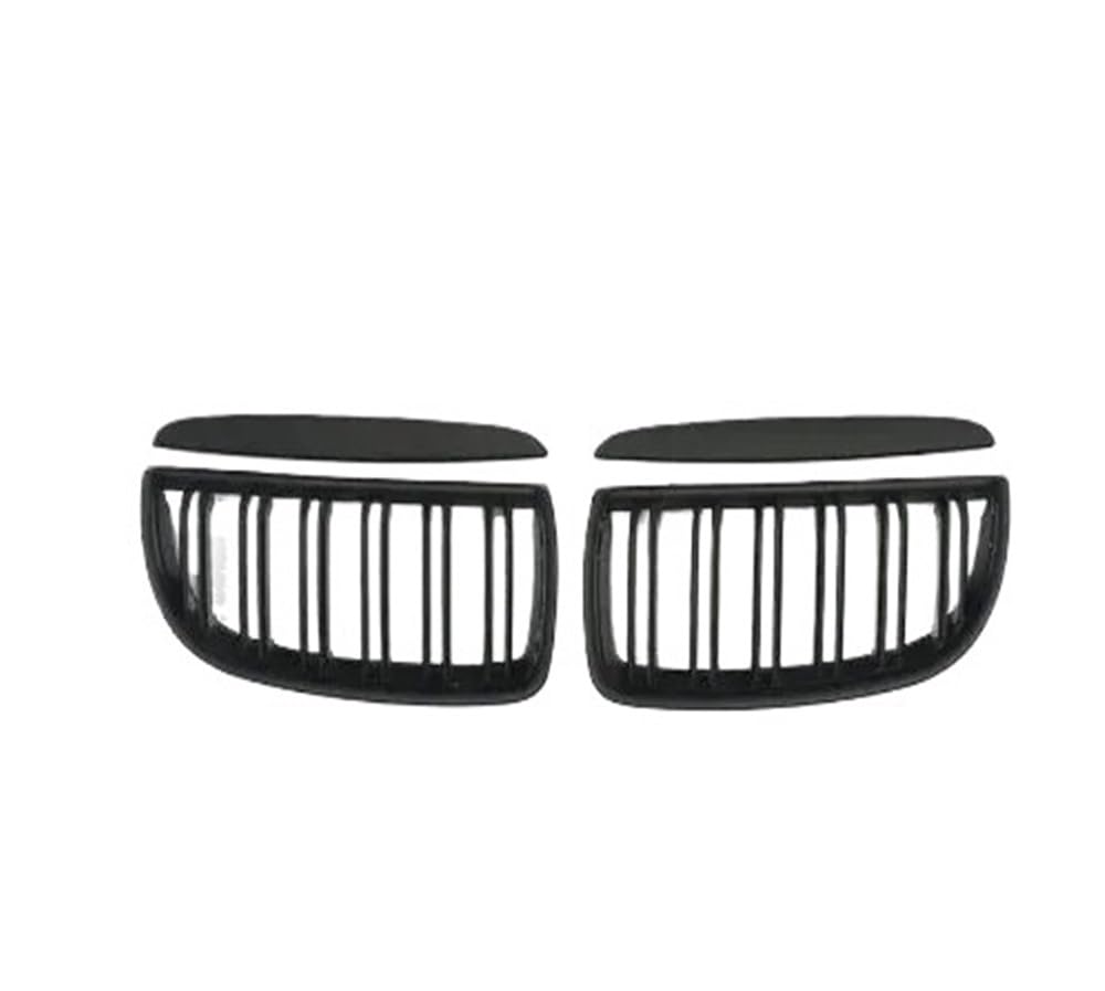 UIBHGVFG Sport Kühlergrill Auto-Frontstoßstangengrill, Schwarzer Kühlergrill, Abs, Für 3er E90 E91 2005–2008, Auto-Frontlufteinlass-Entlüftungsgitter-Abdeckung Lamellen Kühlergrill von UIBHGVFG