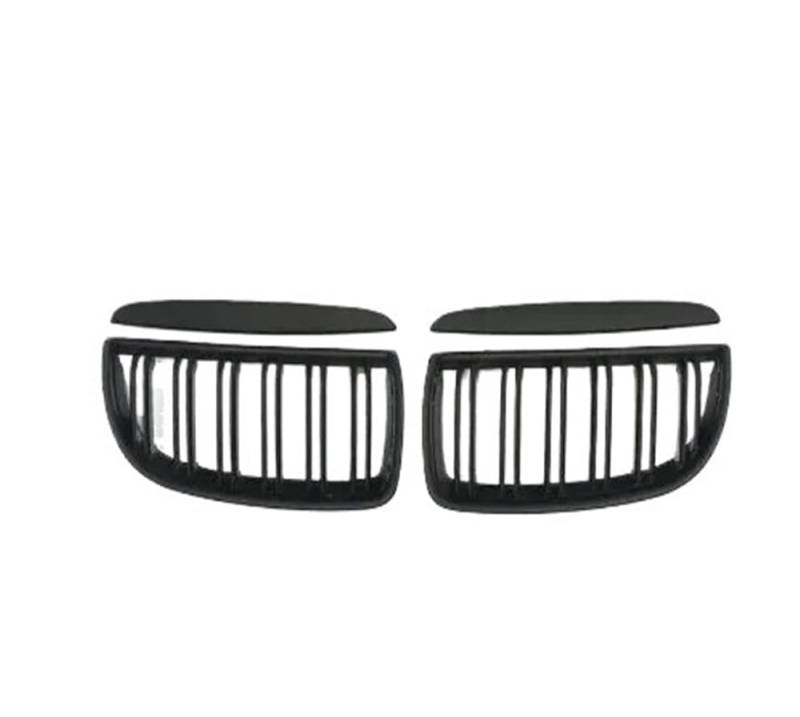 UIBHGVFG Sport Kühlergrill Auto-Frontstoßstangengrill, Schwarzer Kühlergrill, Abs, Für 3er E90 E91 2005–2008, Auto-Frontlufteinlass-Entlüftungsgitter-Abdeckung Lamellen Kühlergrill von UIBHGVFG