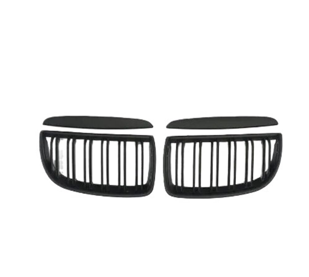 UIBHGVFG Sport Kühlergrill Auto-Frontstoßstangengrill, Schwarzer Kühlergrill, Abs, Für 3er E90 E91 2005–2008 Lamellen Kühlergrill von UIBHGVFG