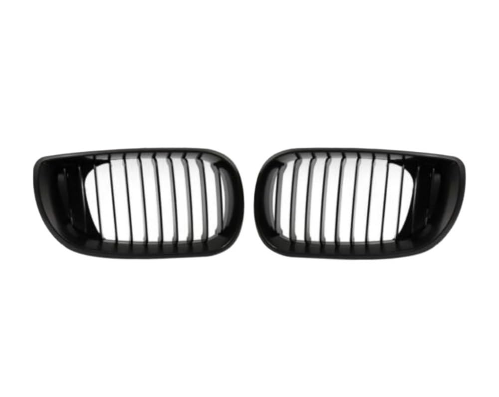 UIBHGVFG Sport Kühlergrill Auto-Frontstoßstangengrill Für 3er E46 Limousine 4-türig 320i 350i 2002–2005, 1 Paar Einzellamellengrill Lamellen Kühlergrill von UIBHGVFG