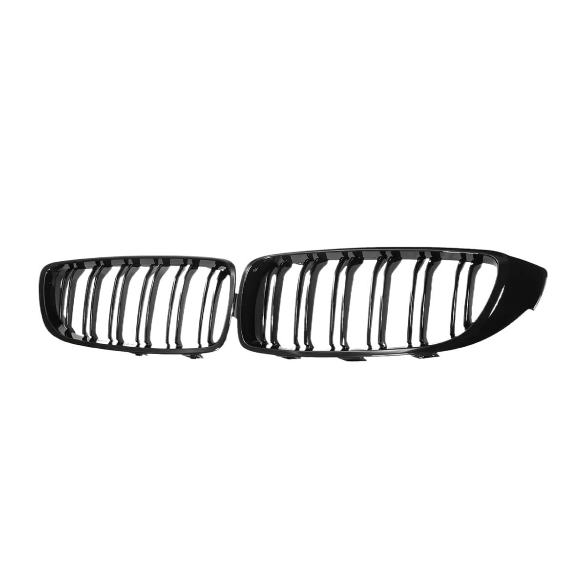 UIBHGVFG Sport Kühlergrill Auto-Frontstoßstangengrill Für 4er F32 F33 F36 M3 F80 M4 F82 F83 425i 430i 440i 435i 2013–2020, 1 Paar Glänzend Schwarzer Kühlergrill Lamellen Kühlergrill von UIBHGVFG