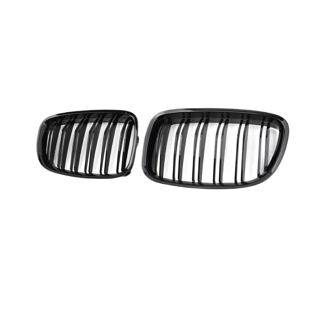 UIBHGVFG Sport Kühlergrill Auto-Frontstoßstangengrill Für 5er GT F07 2010–2015, Ersatz-Doppellamellen-Gitter In Schwarz Lamellen Kühlergrill von UIBHGVFG