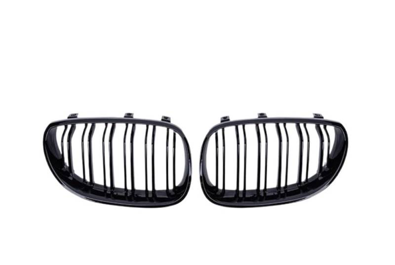 UIBHGVFG Sport Kühlergrill Auto Glänzend Schwarz Frontstoßstangengrill Grill Gitter Für 5er E60 E61 2003–2009 Autozubehör Lamellen Kühlergrill von UIBHGVFG