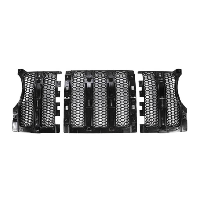 UIBHGVFG Sport Kühlergrill Auto Grills Einsatz Grille Abdeckung Für Wrangler JL Für Gladiator JT 2018-2024 Up Gille Hood Vent Grill Auto Lamellen Kühlergrill von UIBHGVFG