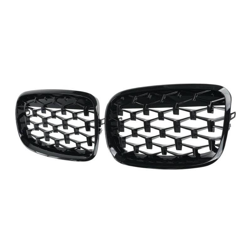 UIBHGVFG Sport Kühlergrill Auto Grills Frontgrill Mesh Grille Auto Zubehör Für E70 E71 E72 X5 X6 2007-2013 Schwarz Auto Front Grill Mesh Grille Lamellen Kühlergrill von UIBHGVFG