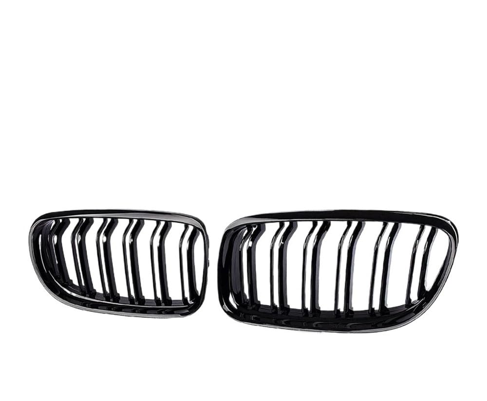 UIBHGVFG Sport Kühlergrill Auto-Kühlergrill, Frontstoßstangengrill, Doppellamellen, Glänzendes Schwarz, Auto-Styling Für 3er E90 E91 2009–2012 Lamellen Kühlergrill von UIBHGVFG