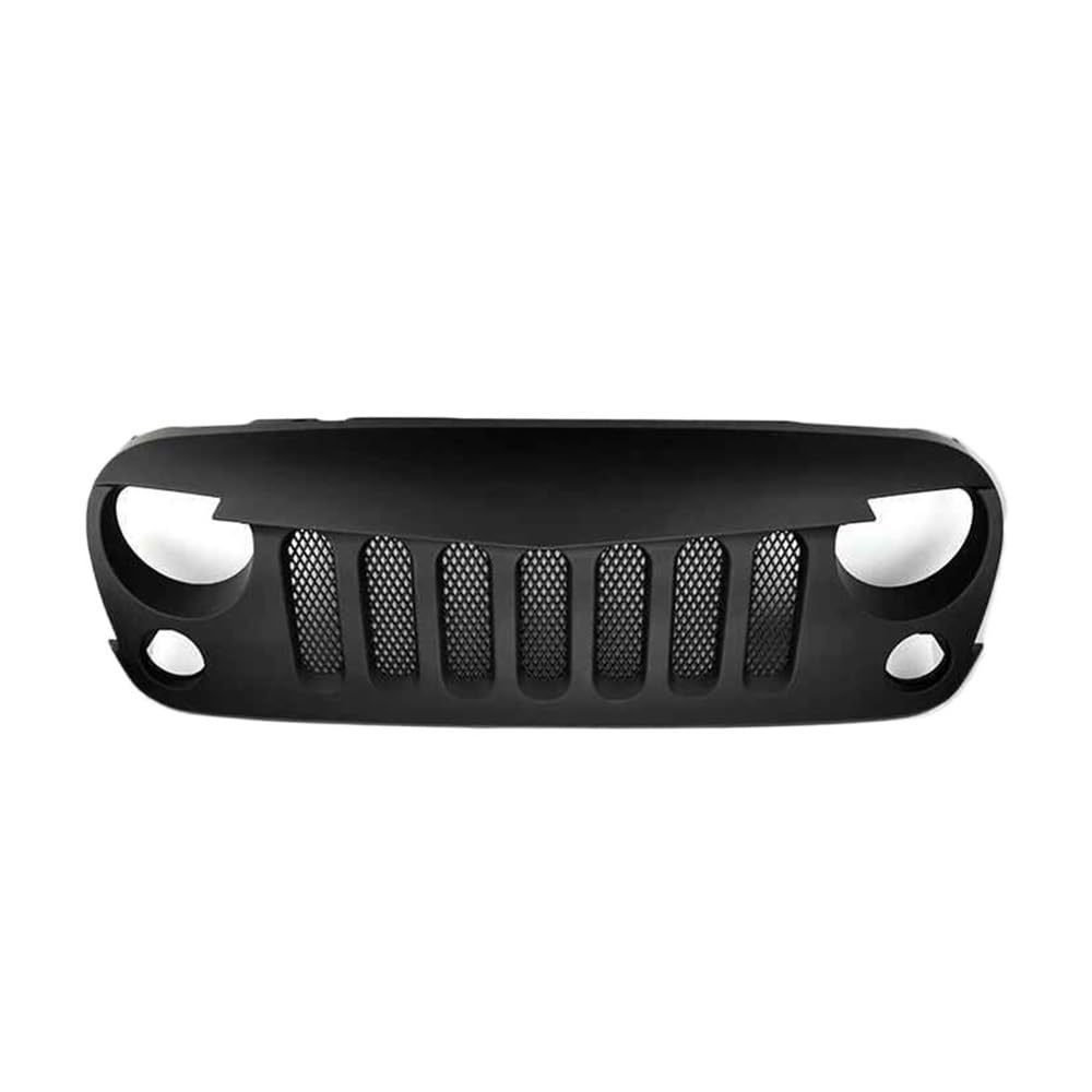 UIBHGVFG Sport Kühlergrill Auto-Kühlergrill, Schwarzer Frontgrill, Schwarzer JK-Grill, ABS, Für Wrangler JK 2007–2017 (J034). Lamellen Kühlergrill von UIBHGVFG