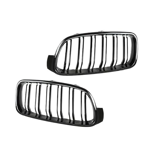 UIBHGVFG Sport Kühlergrill Auto Lufteinlassgitter FÜR 3er F30 F31 318i 320i 330i 320d 330i Kohlefaser/Schwarz Frontgrill Bodykits Tuning Lamellen Kühlergrill von UIBHGVFG