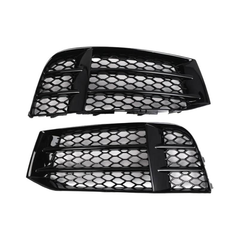 UIBHGVFG Sport Kühlergrill Auto Nebel Licht Grill Für A5 Für S5 Für RS5 Für B8.5 2008-2016 Front Stoßstange Abdeckung 8T0807681F Glänzend Schwarz Lamellen Kühlergrill von UIBHGVFG