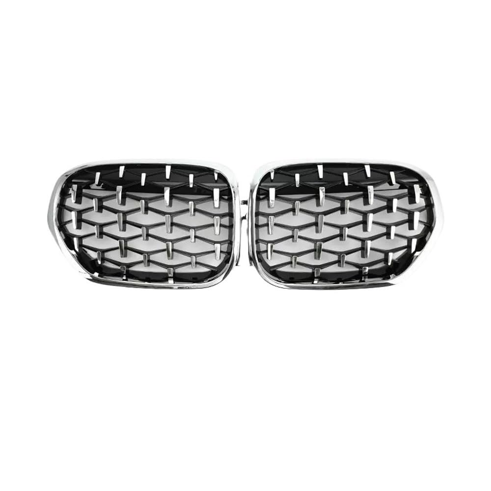 UIBHGVFG Sport Kühlergrill Auto-Tuning-Frontgrill In Glänzendem Schwarz Für X1 F48 SUV SDrive18i SDrive20i XDrive20i 2020-2022 Lamellen Kühlergrill von UIBHGVFG