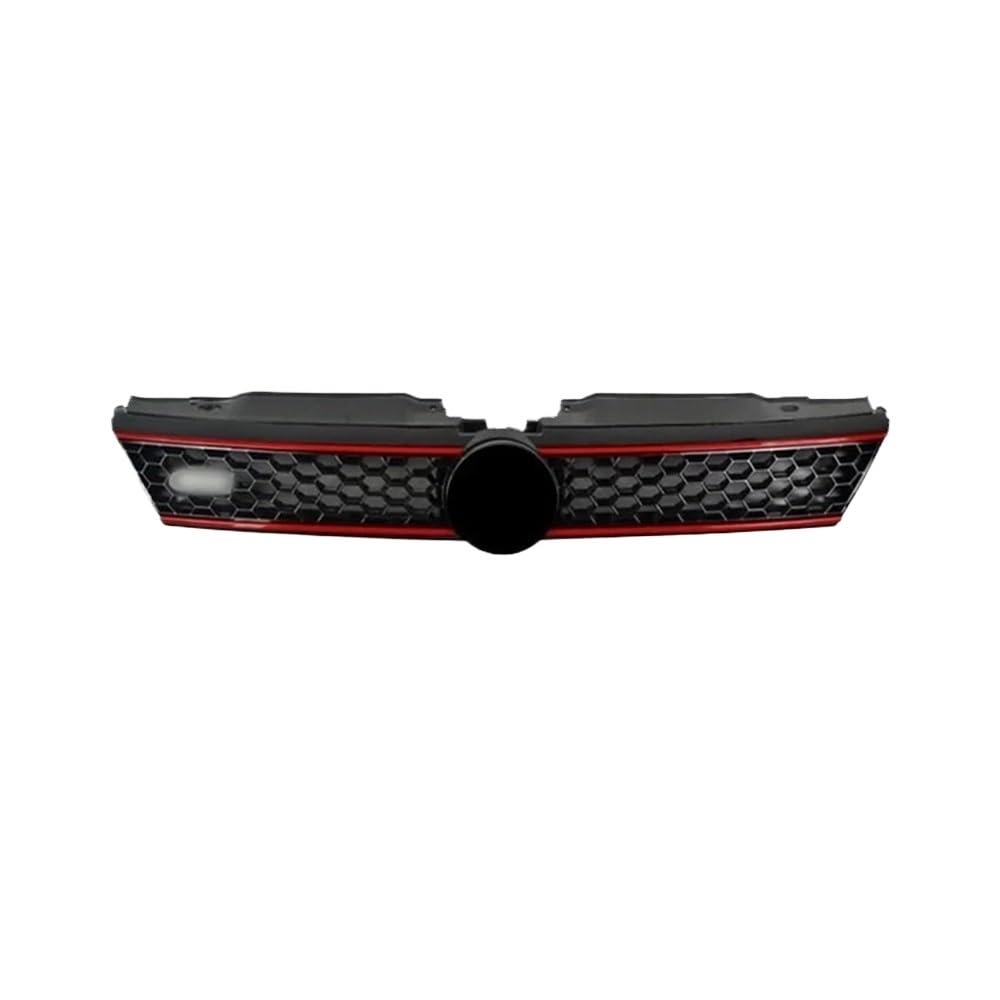 UIBHGVFG Sport Kühlergrill Auto Vorne Mitte Stoßstange Vent Grille Abdeckung Honeycomb Grill Für Mk6 2012 2013 2014 Auto Zubehör Lamellen Kühlergrill von UIBHGVFG