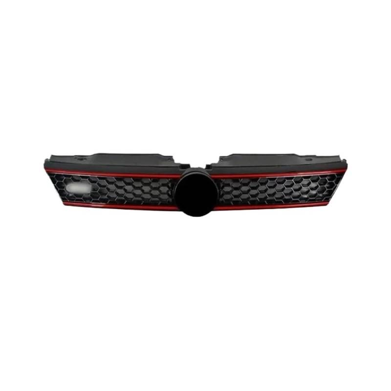 UIBHGVFG Sport Kühlergrill Auto Vorne Mitte Stoßstange Vent Grille Abdeckung Honeycomb Grill Für Mk6 2012 2013 2014 Auto Zubehör Lamellen Kühlergrill von UIBHGVFG